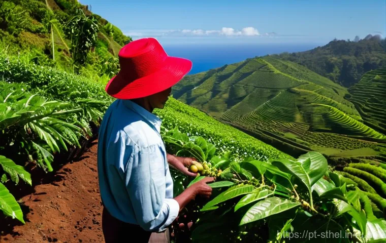세인트헬레나 무역 및 수출입 - **A vibrant scene at James Bay Port, Saint Helena, capturing the essence of import and digital trans...