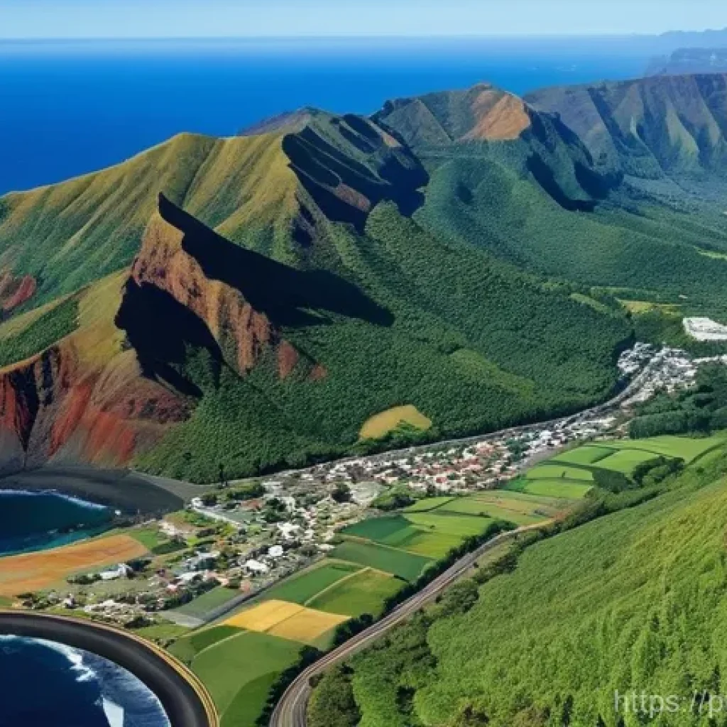 세인트헬레나 역사적 유적지 - **St. Helena Arrival and Jamestown Charm:** A captivating panoramic view of St. Helena Island from a...